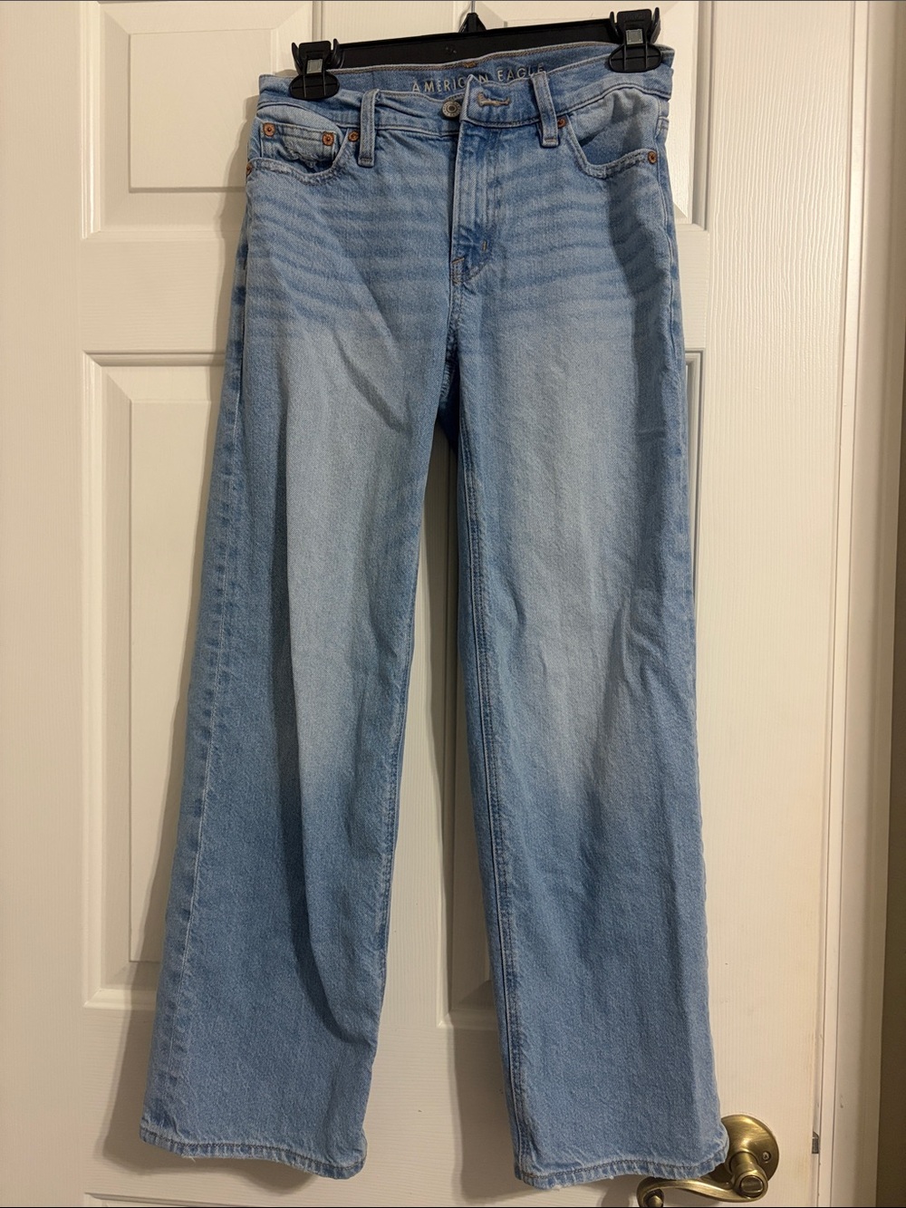 American Eagle Outfitters Light Blue Flare Jeans Teen Girls Trendy 000